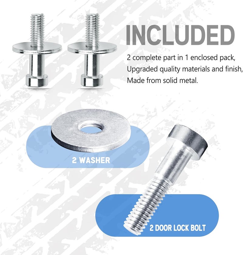 UNIGT Door Lock Striker 38428 Compatible with 1985-2002 Chevrolet K1500 K2500 K3500 GMC C1500 C2500 C3500 Yukon Truck Door Latch Bolt Pin Replace 15013147 - Sold in Pairs - Image 4